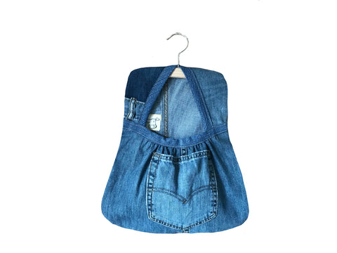 Peg Bag made from Recycled Levis Jeans