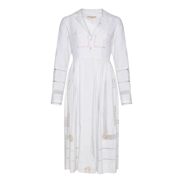 Coat made from Vintage Linens with Hand Embroidery