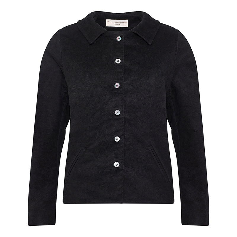 Box Jacket in Cotton Moleskin