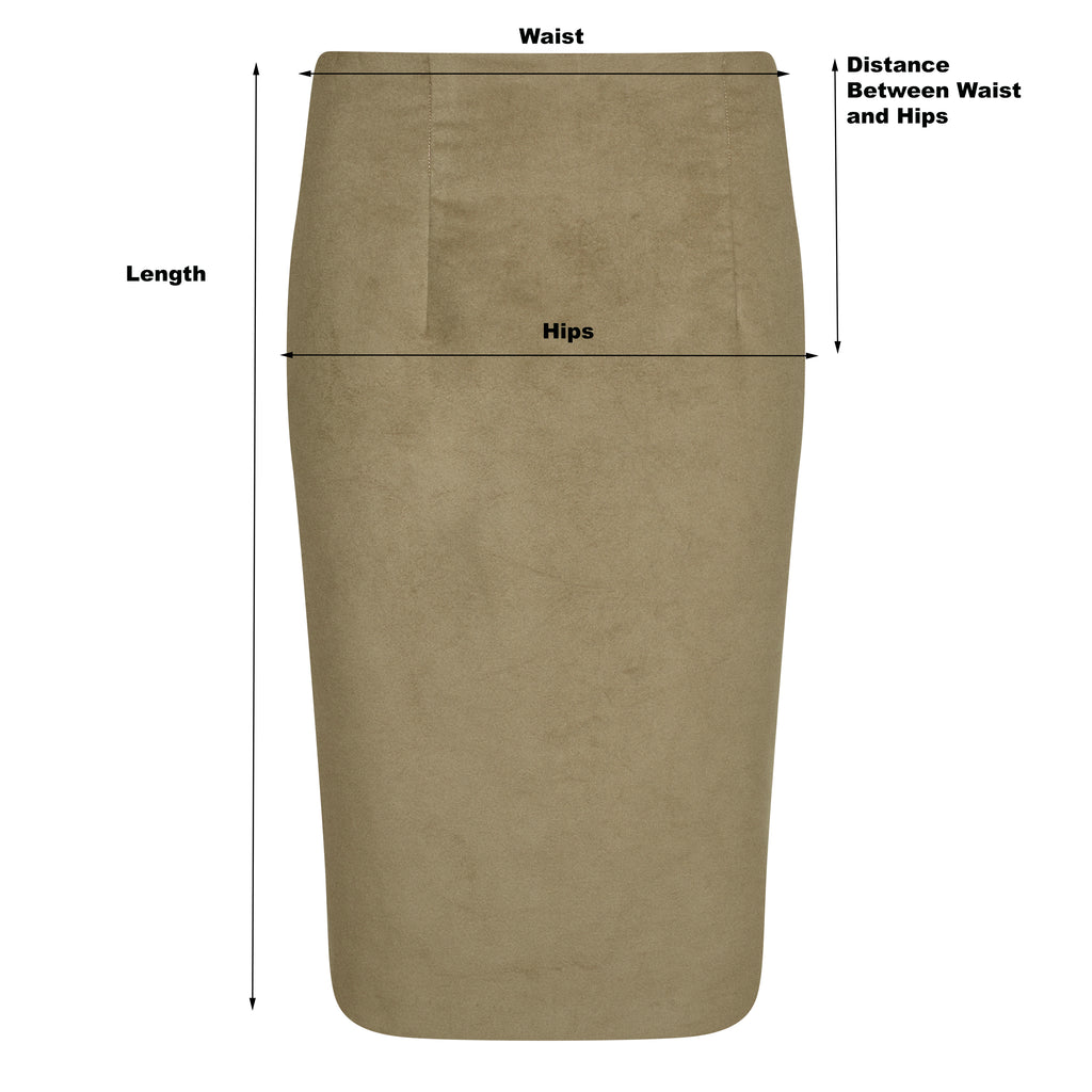 Cotton Moleskin Pencil Skirt