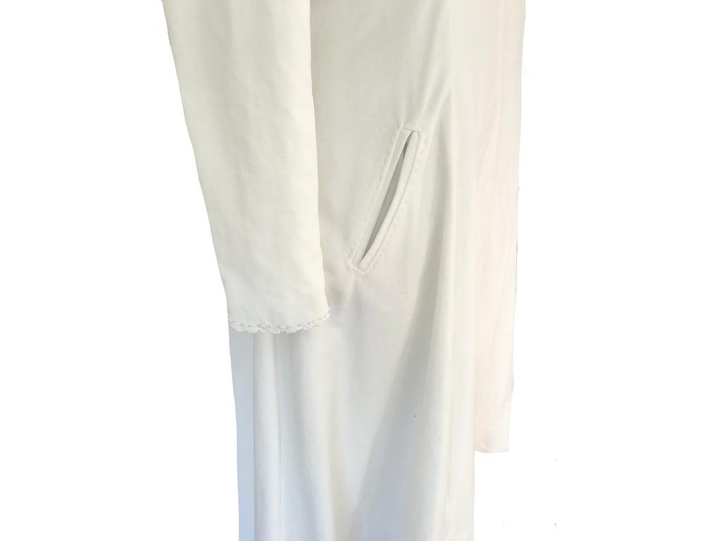 Ivory Cotton Bridal Duster Coat