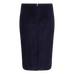 Royal Blue Cotton Moleskin Pencil Skirt